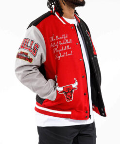 Chicago Bull Black Varsity Jacket