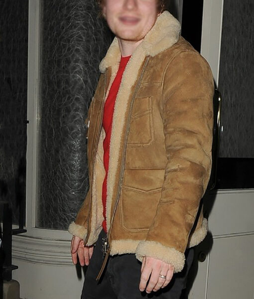 Ed Sheeran Suede Brown Jacket