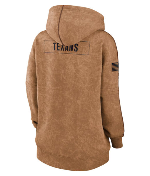 Houston Salute To Service Brown Hoodie