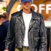 Avirex Daytona to L.A Jacob Elordi Leather Jacket - Jacob Elordi Motorcycle Leather Jacket | Men's Leather Biker Jacket