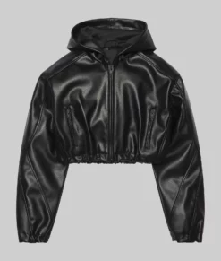 Kylie Jenner Black Leather Jacket-Generic