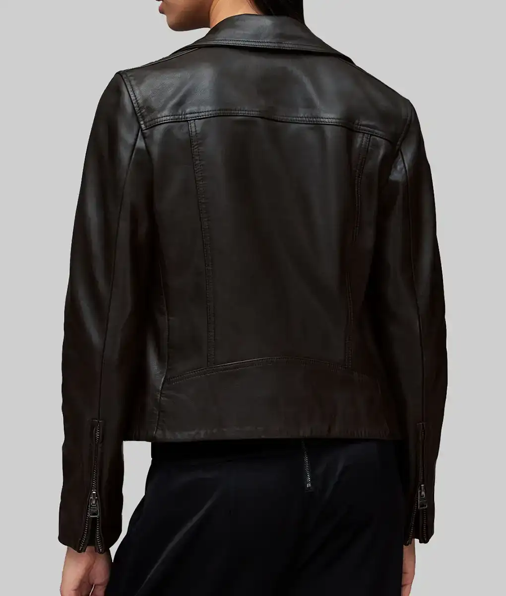 Michelle Monaghan Leather Jacket-Back View