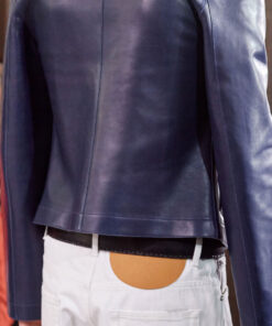 Nick Jonas Leather Trench Jacket