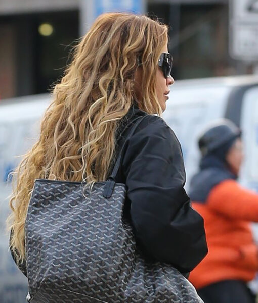 Rita Ora Black Cropped Jacket