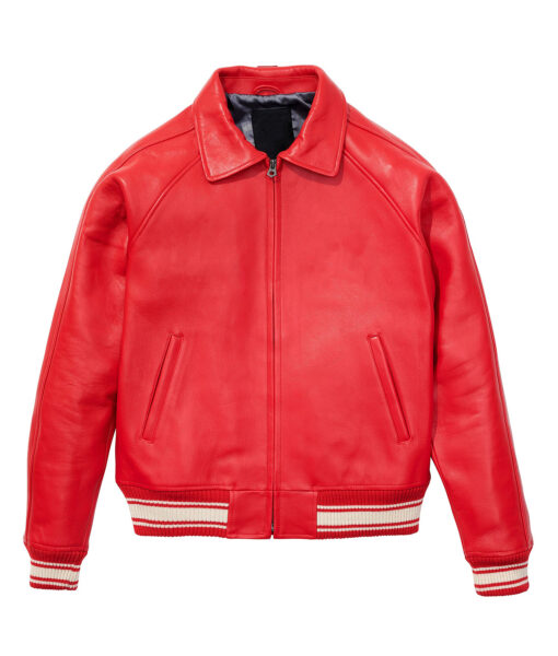 Sam Red Leather Jacket