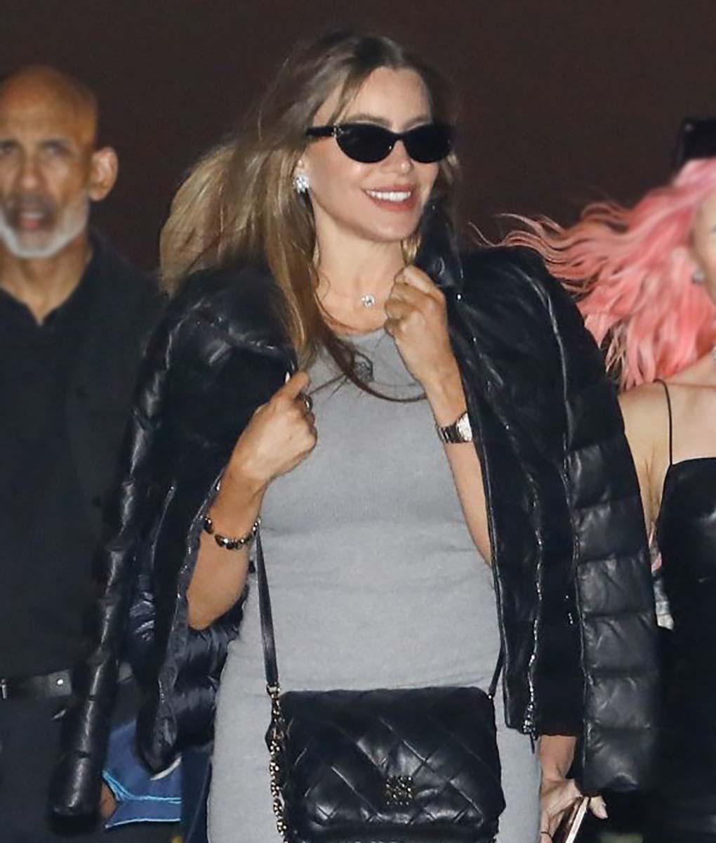 Sofia Vergara Black Puffer Jacket