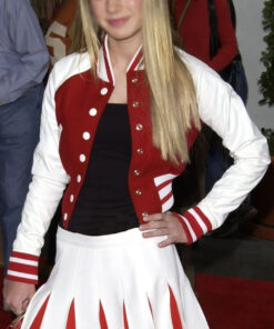 Brie Larson Red Varsity Jacket