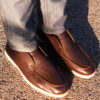 Butler Mens Brown Dress Leather Loafers-1