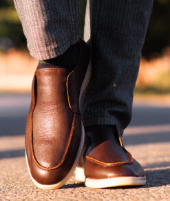 Butler Mens Brown Leather Dress Shoes