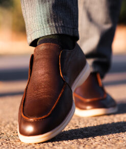 Butler Mens Brown Leather Dress Shoes