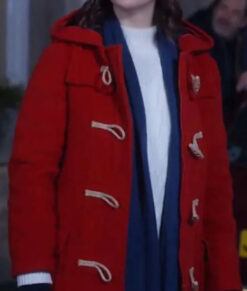 Christmas In Scotland 2023 Emma Red Hooded Coat