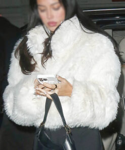Cindly Kimberly White Fur Jacket