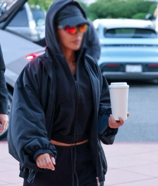 Kim Kardashian Black Cotton Jacket