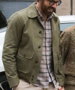 Ryan Reynolds Green Cotton Jacket