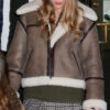 Taylor Swift Brown Aviator Jacket