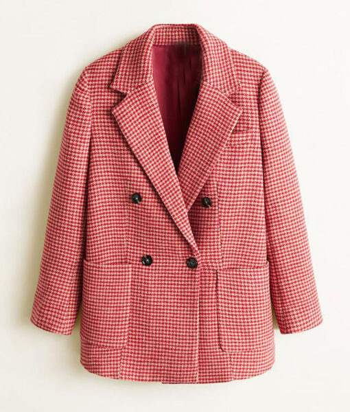 Taylor Swift Pink Plaid Coat