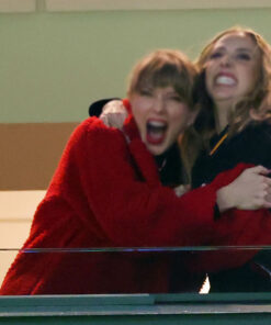 Taylor Swift Red Shearling Coat