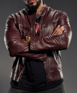 The Boys Laz Alonso Brown Leather Jacket