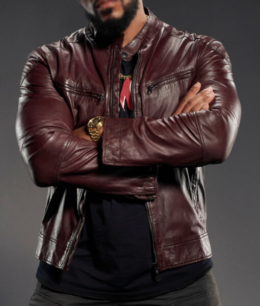 The Boys Laz Alonso Brown Leather Jacket