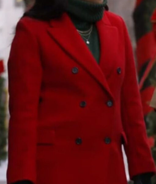 Yes Chef Christmas 2023 Tia Mowry Red Coat