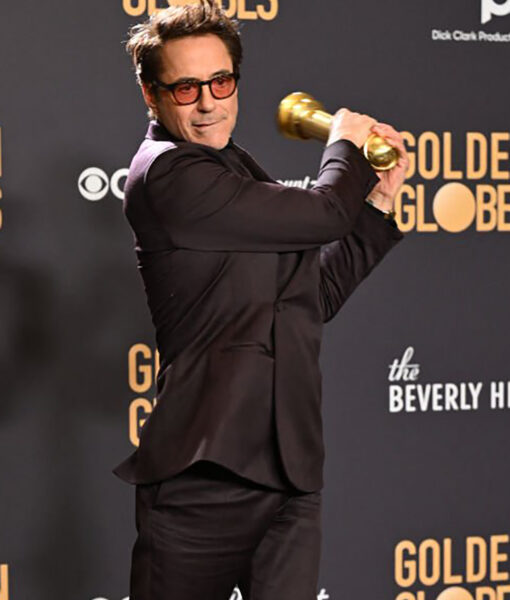 81st Golden Globe Awards Robert Downey Jr. Black Suit
