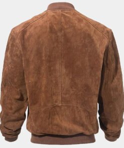 Adam Suede Brown Bomber Jacket - Clearance Sale