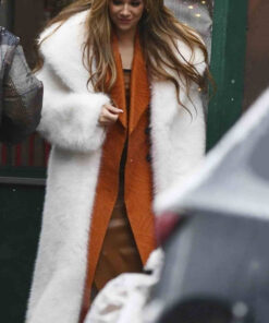 Allison Holker White Long Fur Coat