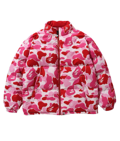 American Rapper Juice WRLD Pink Camo Puffer Jacket