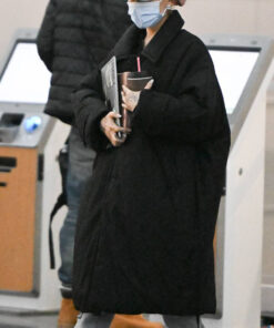 Ariana Grande Oversized Black Long Coat