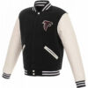 Atlanta Falcons Black & White Varsity Jacket