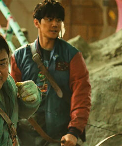 Badland Hunters Lee Joon-young Bomber Varsity Jacket - Badland Hunters Choi ji-wan Bomber Varsity Jacket