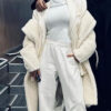 Beyonce White Fur Coat