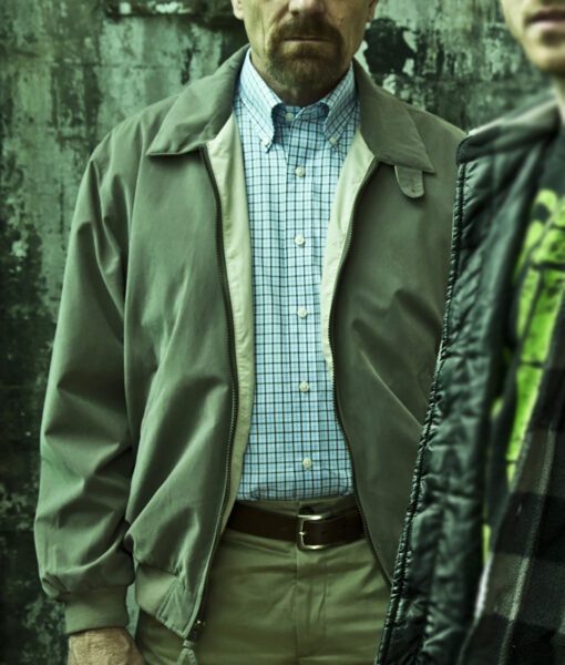 Breaking Bad Walter White Green Cotton Jacket - Breaking Bad Bryan Cranston Green Cotton Jacket