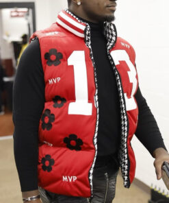 Deebo Samuel Brock Purdy 13 MVP Red Puffer Vest