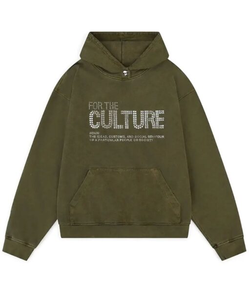 For The Culture Green Hoodie