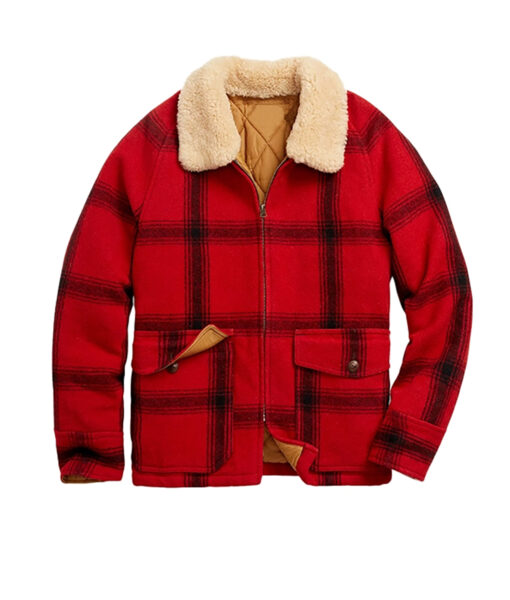 John Legend Checked Red Jacket