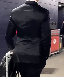 Kansas City Chiefs Patrick Mahomes Double Breasted Black Suit