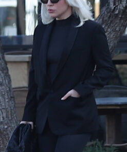 Lady Gaga Single Breasted Black Blazer - Lady Gaga Outfits