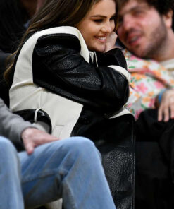 Lakers Game Selena Gomez Date Night Black Coat