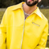 Manuel Turizo Yellow Leather Jacket