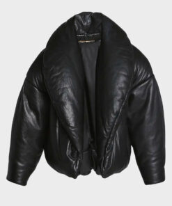 Mariah Carey Black Leather Jacket
