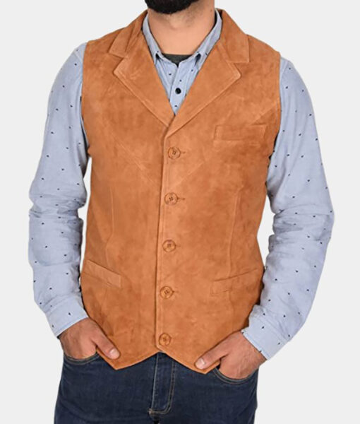 Marshall Matt Dillon Gunsmoke Brown Vest - Clearance Sale