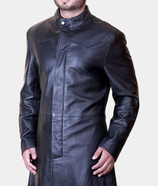 Matrix Black Trench Coat