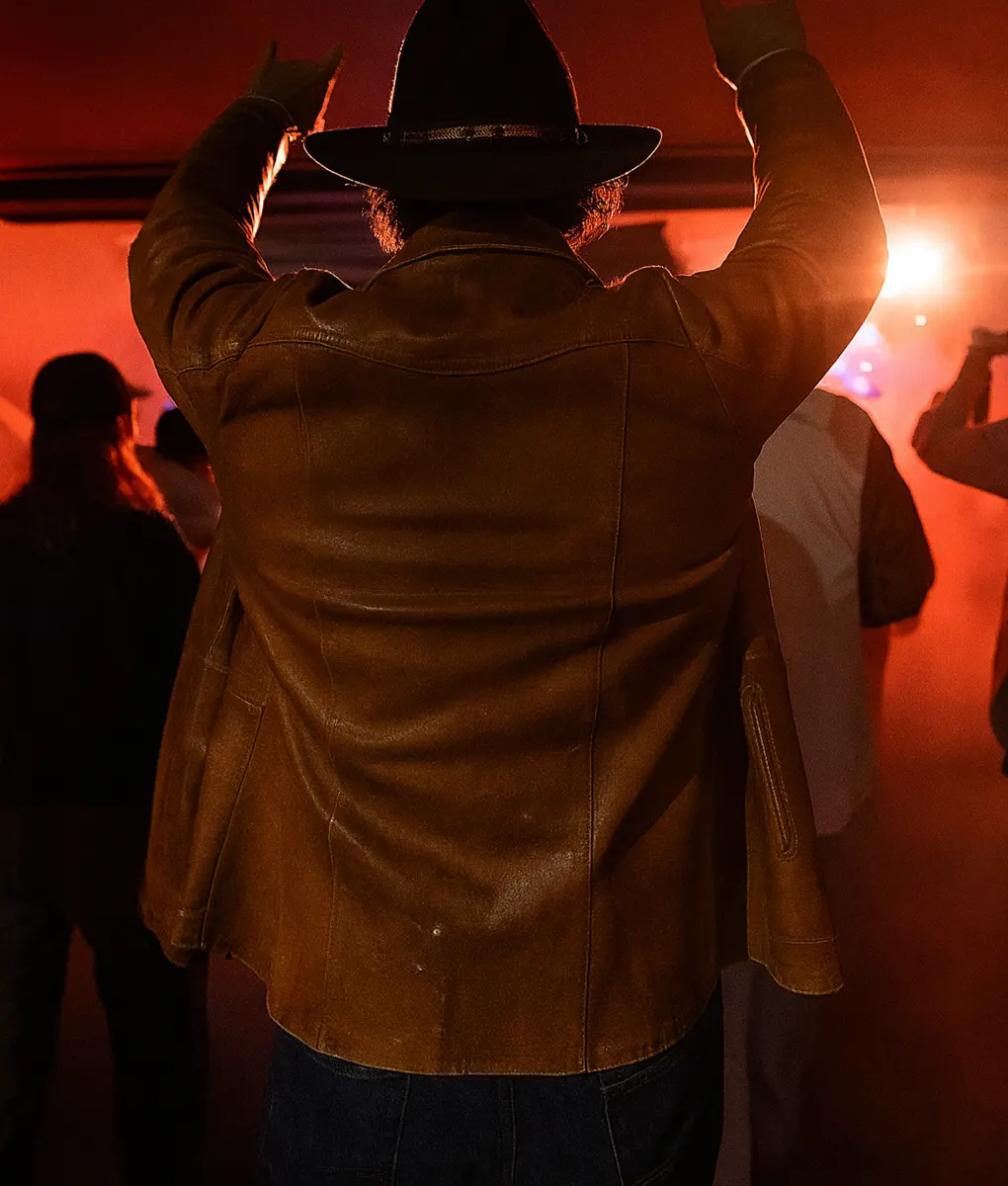 Matthew McConaughey Leather Jacket-Back