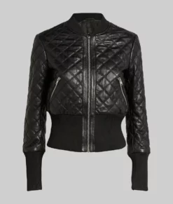 Michelle Keegan Fool Me Once Quilted Bomber Jacket-Generic
