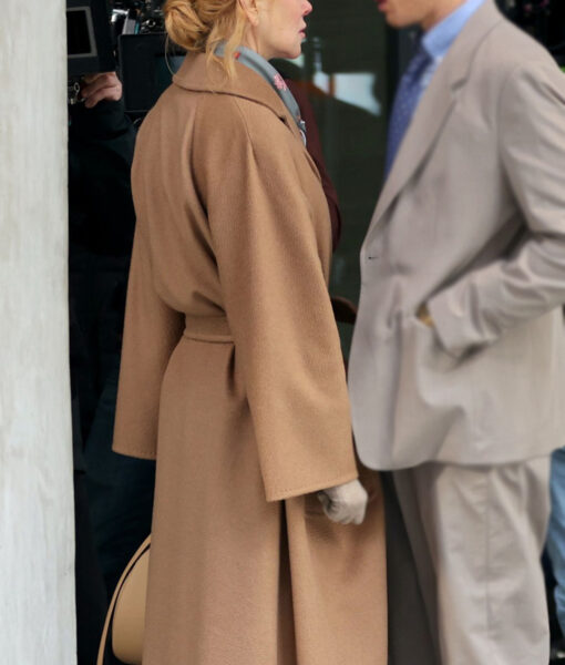 Nicole Kidman Brown Belted Coat