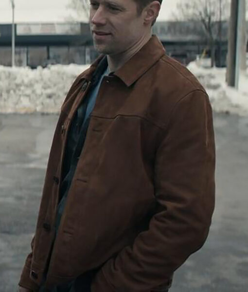 Reacher Shaun Sipos Brown Jacket - Reacher David O'Donnell Brown Suede Leather Jacket