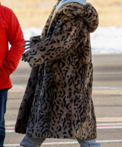 Rihanna Leopard Fur Coat