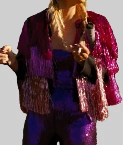 Saltburn Alison Oliver Sparkly Tassel Jacket