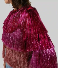 Saltburn Alison Oliver Sparkly Tassel Jacket